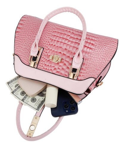 Set 2 Bolsas Mujer Moda Dama Crossbody Cosmetiquera Cartera
