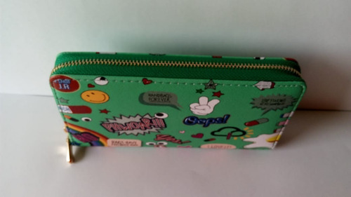 Billetera Cuero Pu 6 Cuotas S/int Juvenil Dia Del Niño Niñas
