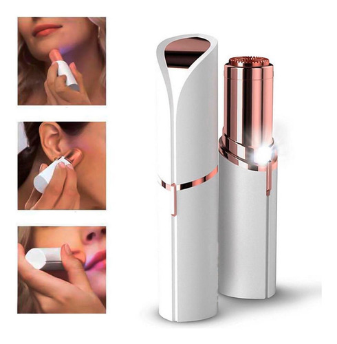 Depiladora Facial Batom Portatil Pratico Recarregavel
