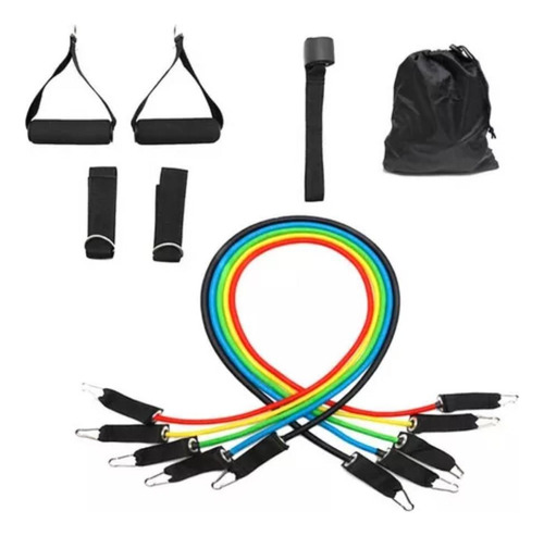 Set De 5 Bandas Elásticas Colores Tubulares Ak Sport