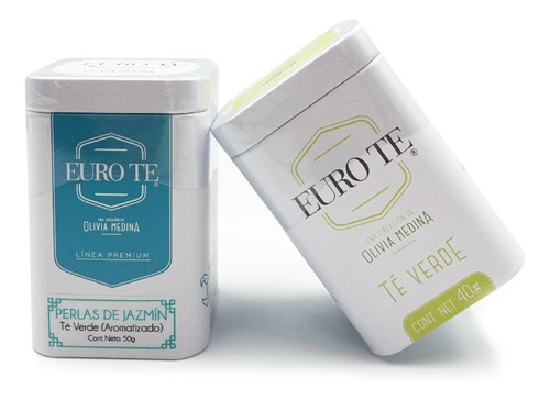 Duo Latas Eurote: Té Verde Jazmín 40g Y Perlas De Jazmín 50g