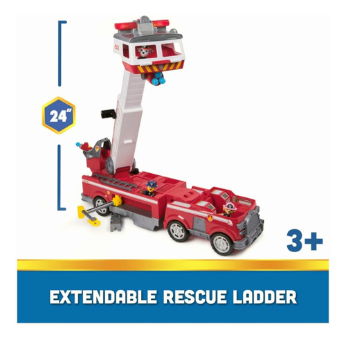 Paw Patrol Camión De Bomberos Ultimate Rescue Con Escalera