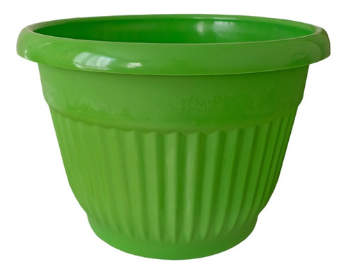 Imagen 1 de 1 de Macetero Plástico Grande 35 Cm Verde