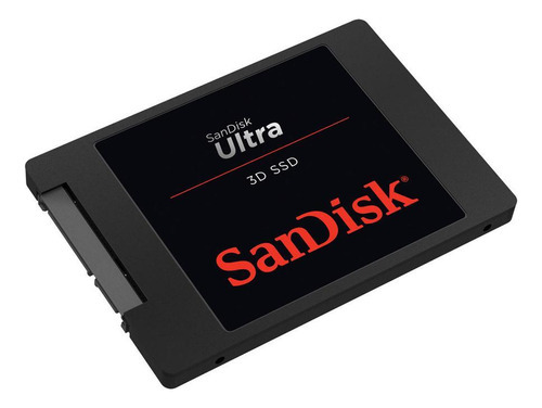 Sandisk Ultra 3D Sata Iii 3D Nand Ssd de 1 TB, lectura secuencial de 560 MB/s, escritura secuencial de 520 MB/s, color negro