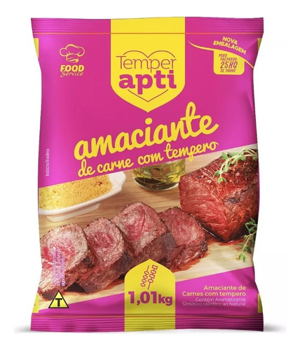 Amaciante De Carne Com Tempero Até 25kg Carne Churrascaria