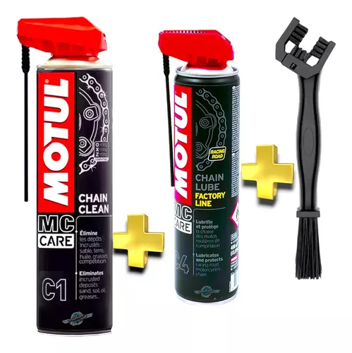 MOTUL PACK LIMPIA CADENA + CEPILLO LIMPIADOR