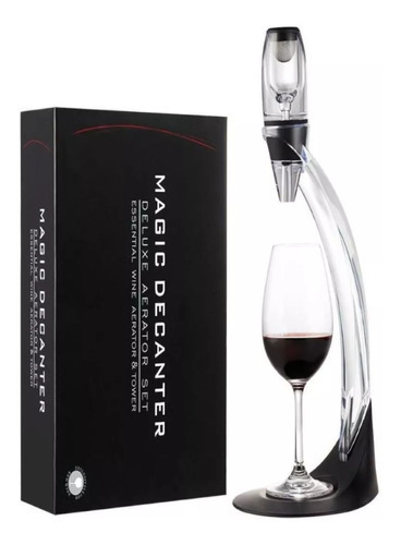 Magic Decantador Luxo Aerador De Vinho Com Torre Suporte