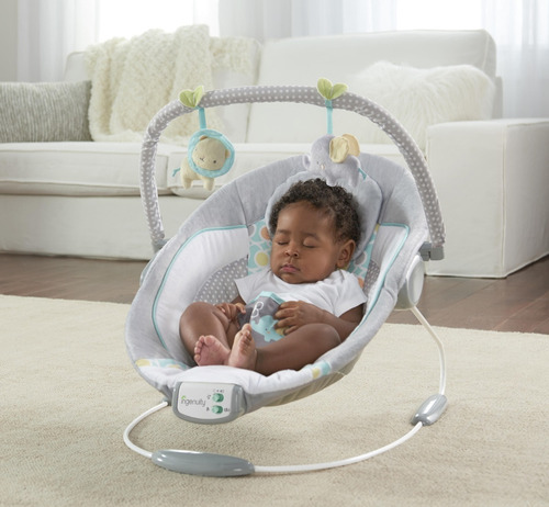 Silla Vibradora Musical Elefa Gris Ingenuity K11203
