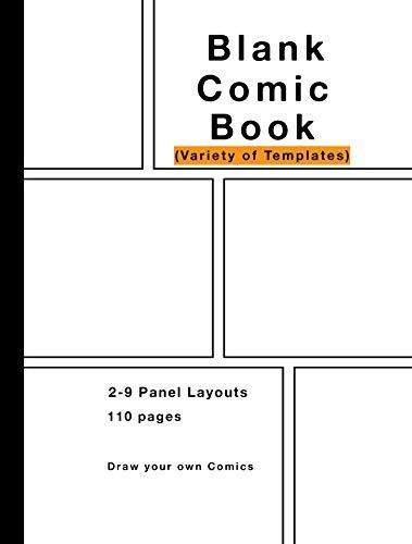 Book : Blank Comic Book Variety Of Templates, 2-9 Panel...