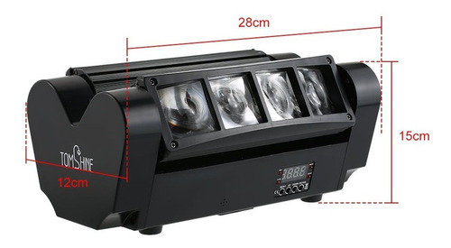 Imagen 3 de 6 de Reflector De Luces Tomshine Dmx512 30w Cabezal Móvil Ee. Uu.