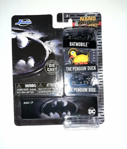 Batimobiles Batman Nano Hollywood Rides Jada De Colección 