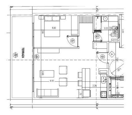 Imagen 2 de 23 de Dpto 2 Amb 60 M2 - Palermo Hollywood