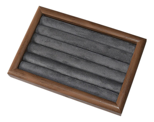 J Bandeja De Joyería Soporte De Joyería Joyería, Nuez Gris