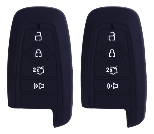 2pcs Sillicone Key Fob Skin Key Cover Remote Case Prote...