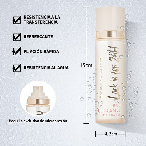 Spray Fijador De Maquillaje Ultramo Lock In For 24h,105ml