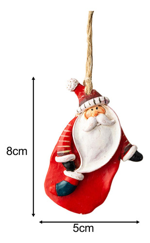 2 Adornos Para Árbol De Navidad, Colgantes Papá Noel