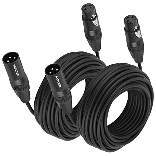 Cables Dmx De 50 Pies, 2 Paquetes, Pro, 3 Pines Dmx Mac...