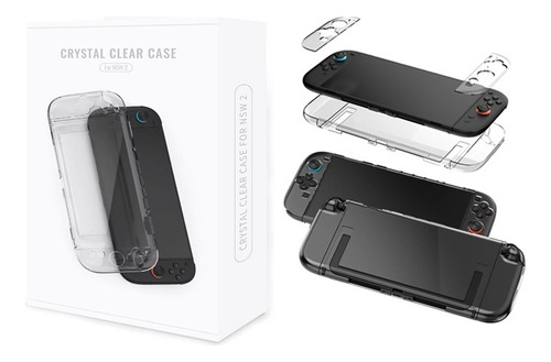 Funda Protectora Transparente Switch2 Carcasa Pc Cristalmcd