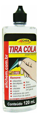 Tira Cola, Adesivo, Chiclete Removedor 120ml Allchem