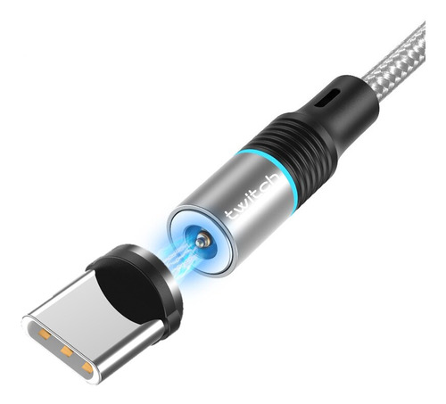 Cable De 2 M, Carga Rápida, Magnético Para  iPhone Y Android