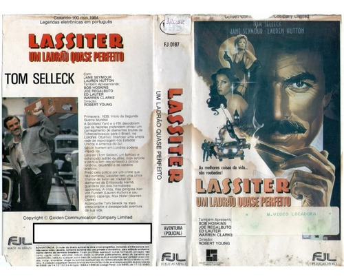 Lassiter Um Ladrão Quase Perfeito - Jane Seymour - T Selleck (Usado)