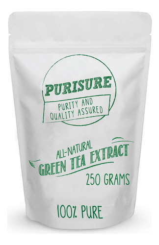 Purisure Extracto De Té Verde En Polvo, 8.82 Oz, Polvo De .