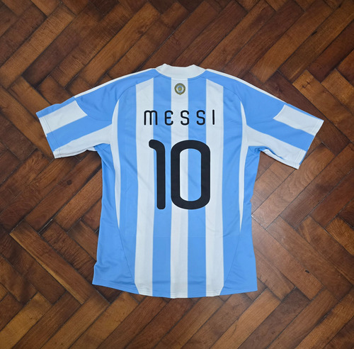 Camiseta Titular Seleccion Argentina 2010/11, Messi 10 L (Usado)