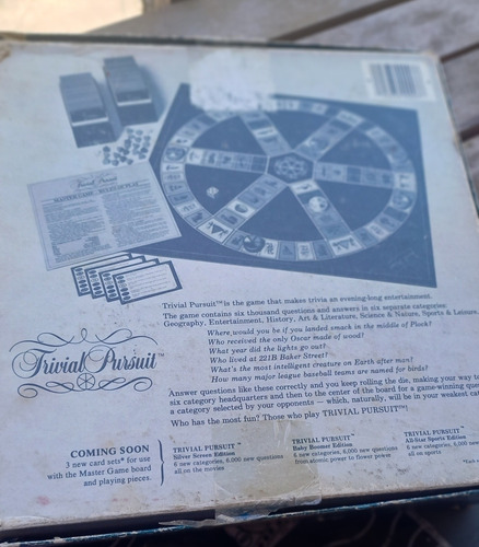 Trivial Pursuit Juego En Inglés Genus Edition Horn Abbot Usa