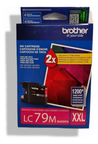 Cartucho De Tinta Brother Lc-79 Color Magenta De 20 Ml