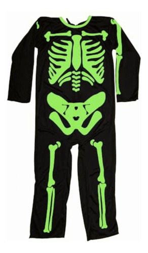 Source Disfraz Infantil, Esqueleto, Verde, Modelo 5566v.12,