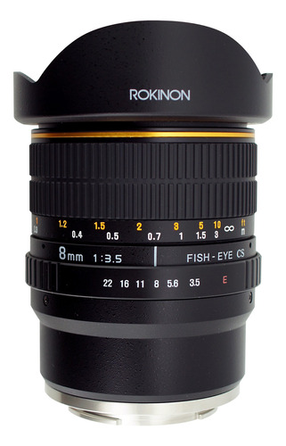 Rokinon Fe8m-nex 0.315 In F/3.5 Lente Ojo De Pez Para Cáma.