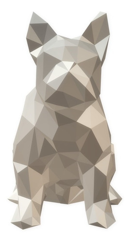 Deco Perro Pug Low Poly Impresión 3d