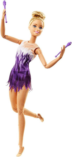 Barbie Made To Move - Ginasta - Loira - Toda Articulada