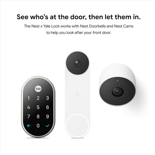 Cerradura Inteligente Google Nest X Yale - Niquel Satinado