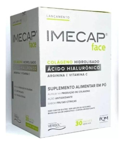 Imecap Face Colágeno Com Ácido Hialurônico 30 Sachês