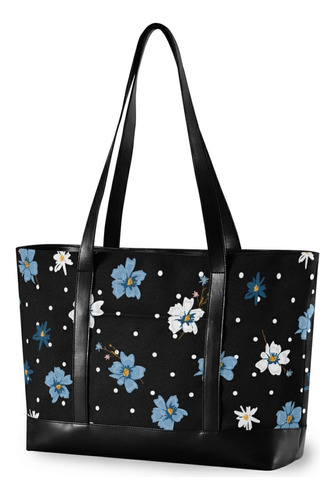 Bolso Tote Para Ordenador Portatil Flor Margarita Punto