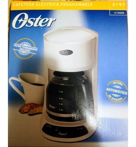 Cafetera Oster 3197 De 12 Tazas Digital Filtro Permanente