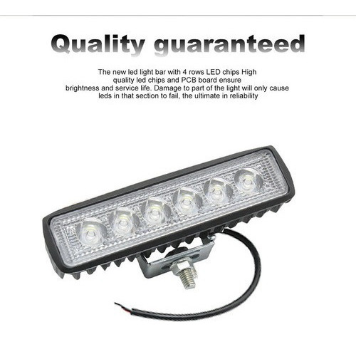 S 6 Pulgadas 18w Led La Barra De Luz Del Trabajo Del Coche D