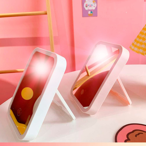Espejo Táctil Con Luz Led Para Maquillaje Hd 3 Niveles