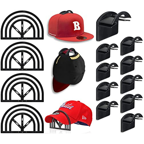 Perchas Para Gorras De Béisbol Brateaya Con Bandas Curvadora