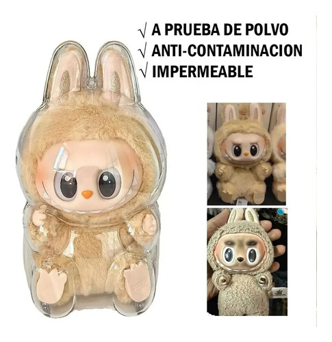 2pcs Labubu Cubierta Protectora Acrilico Muñeco Juguetes Ropa Transportadora Funda Protectora Case Labubu Macaron Plástico | MercadoLibre