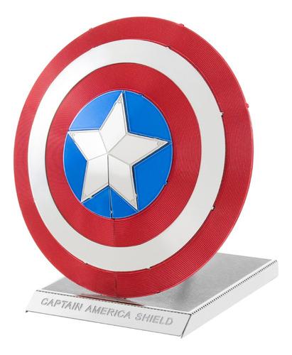 Rompecabezas Metálico 3d Marvel - Escudo Del Capitán América