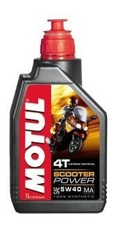 Aceite De Motor De Scooter Power 5w40 4t 1 Litro Motul