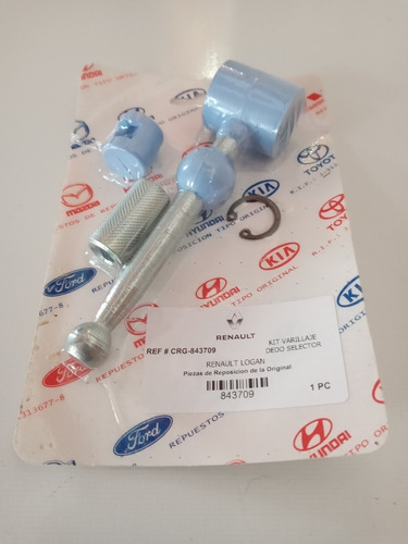 Imagen 6 de 7 de Kit Dedo Selector Varillaje Con Buje Renault Logan Sandero