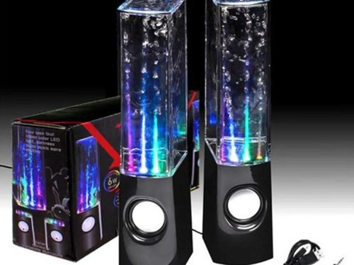 Parlantes De Computadora Pc Notebook Dancing Water Led Rgb