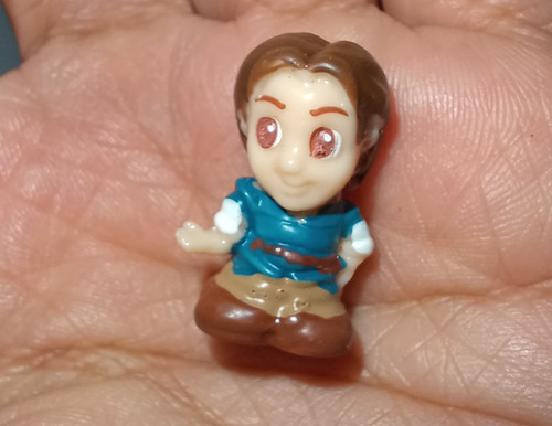 Mini Figura Squinkies Tangled Rapunzel Flynn Rider (Usado)
