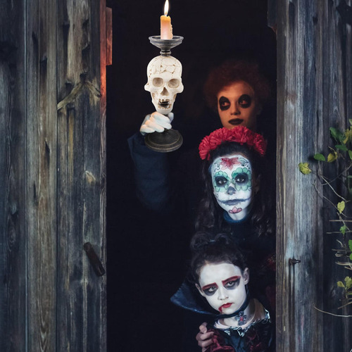 Candelabros De Halloween Candelabro De Pilar Portavelas Para