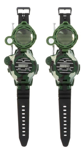 2 Piezas 7 En 1 Relojes De Pulsera Walkie Talkie For Niños