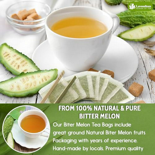 120 Bolsitas De Té De Melón Amargo, 100% Natural Y Puro Sin