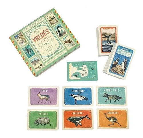 Imagen 2 de 6 de Juego De Mesa Valdes Infantil Cartas De Animales Maldon Edu